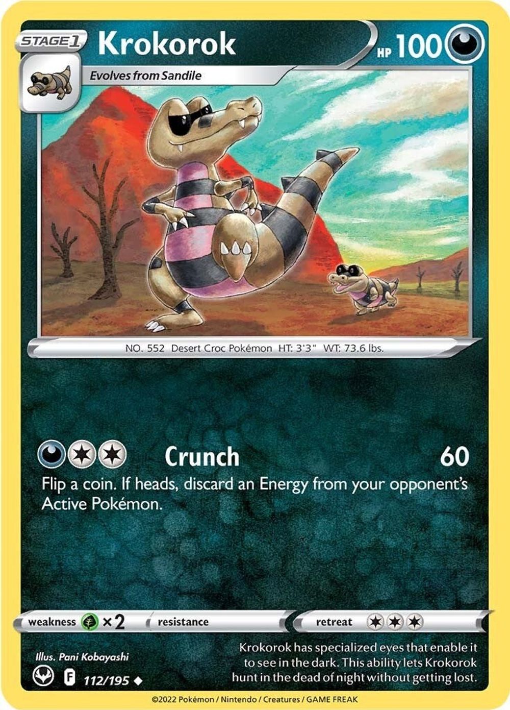 Krokorok — SWSH12: Silver Tempest