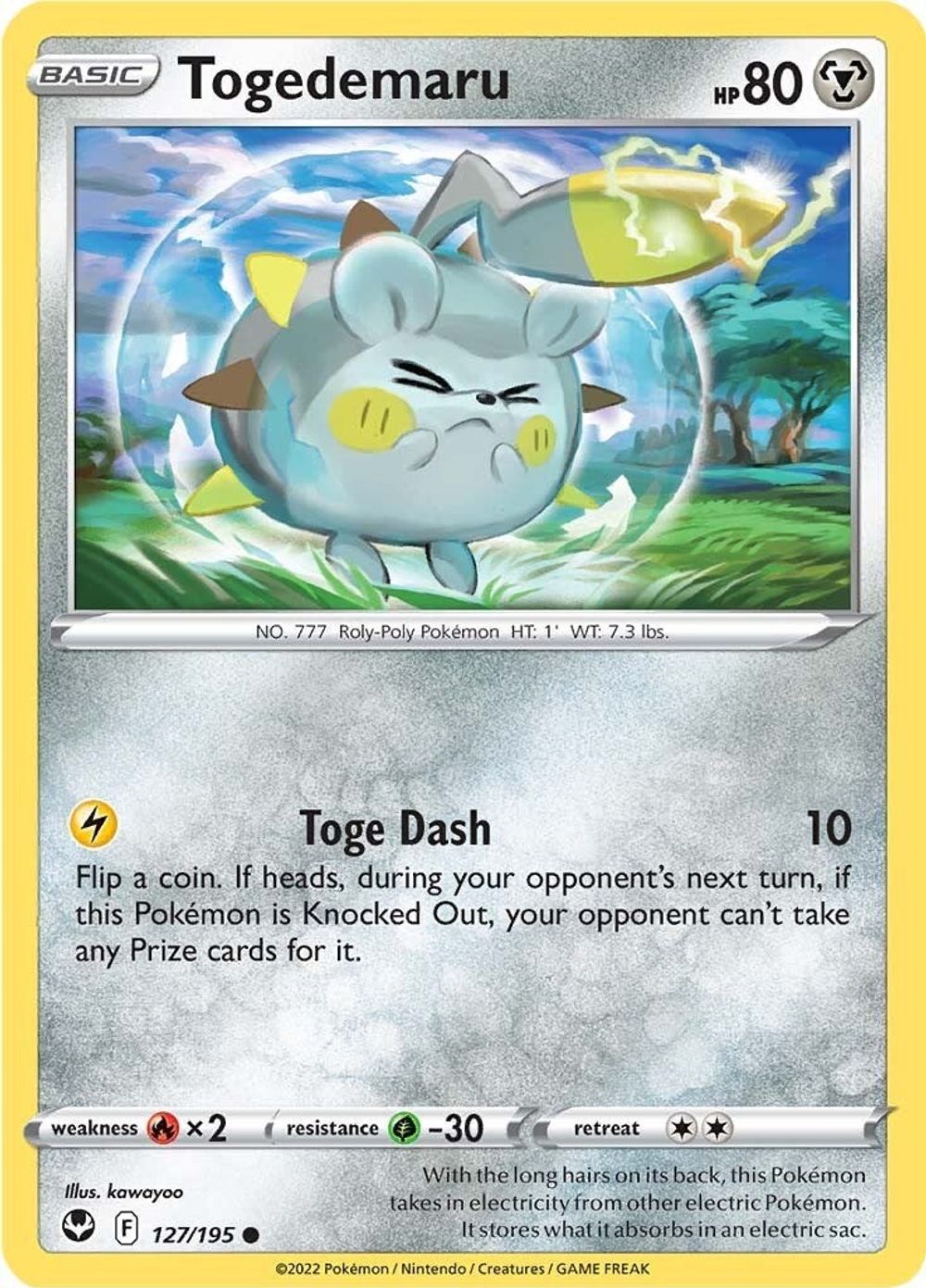 Togedemaru — SWSH12: Silver Tempest