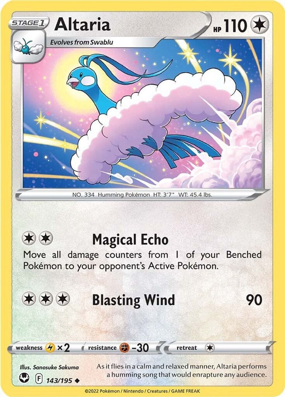 Altaria — SWSH12: Silver Tempest