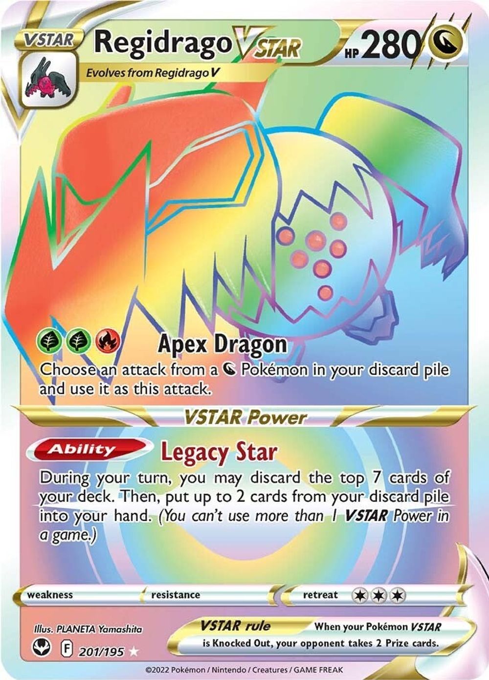 Regidrago VSTAR (Secret) — SWSH12: Silver Tempest