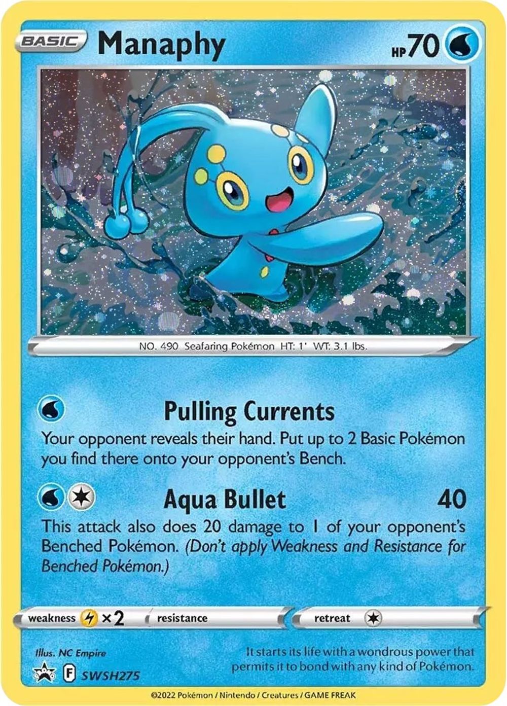 Manaphy - SWSH275 — SWSH: Sword & Shield Promo Cards