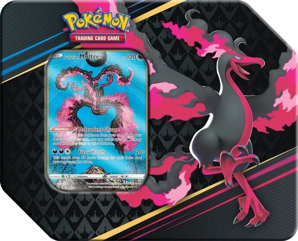 Crown Zenith Tin [Galarian Moltres] — SWSH: Crown Zenith