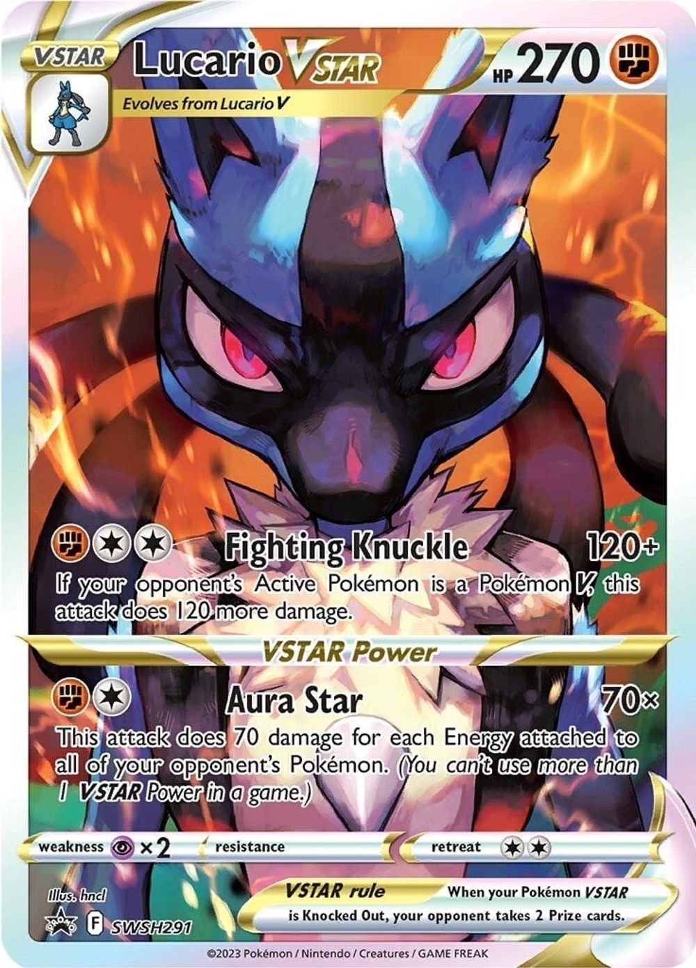 Lucario VSTAR - SWSH291 — SWSH: Sword & Shield Promo Cards