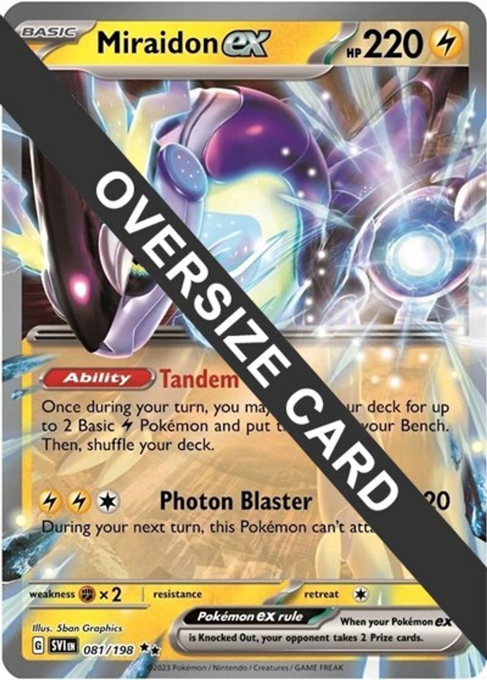 Miraidon ex — Jumbo Cards