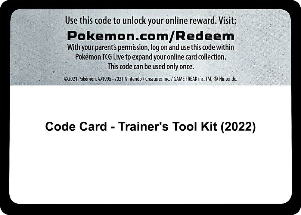 Code Card - Trainer's Tool Kit (2022) — Miscellaneous Cards & Products