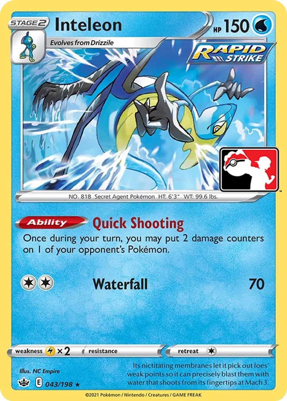 Inteleon (43) — Prize Pack Series Cards