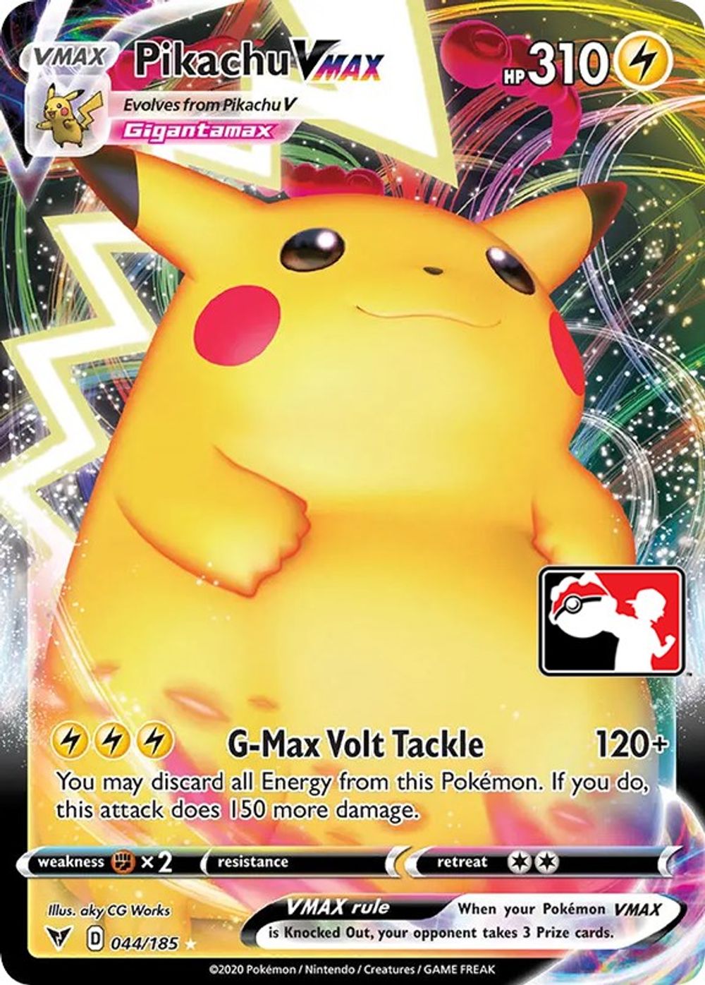 Pikachu VMAX — Prize Pack Series Cards
