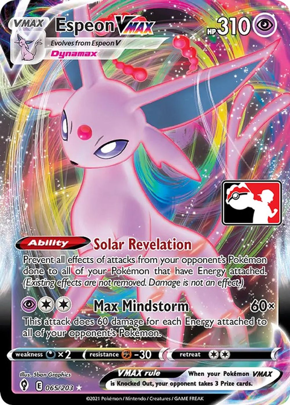Espeon VMAX — Prize Pack Series Cards