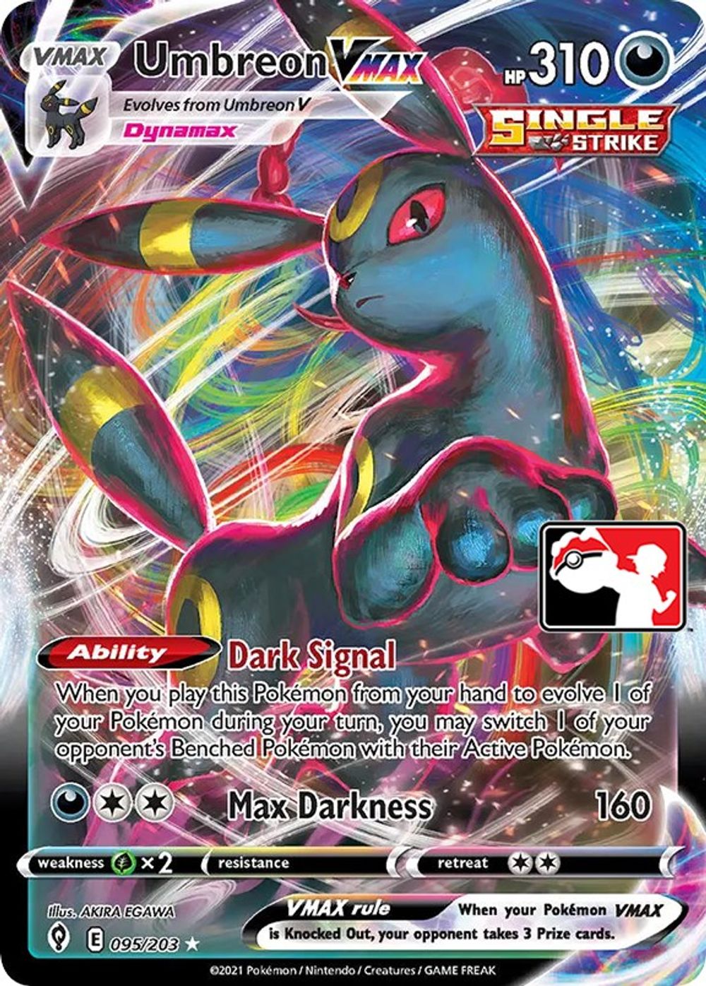 Umbreon VMAX — Prize Pack Series Cards