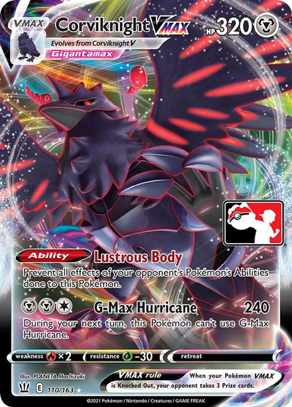 Corviknight VMAX — Prize Pack Series Cards