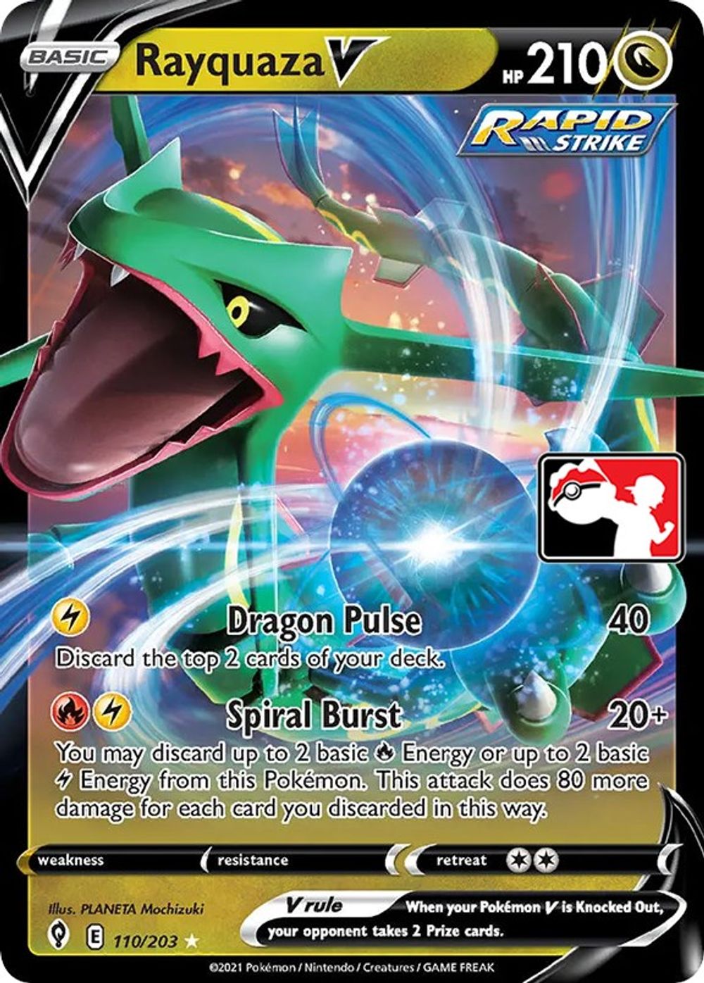 Rayquaza V — Prize Pack Series Cards