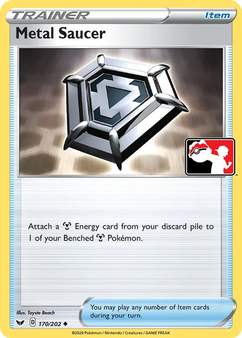 Metal Saucer — Prize Pack Series Cards