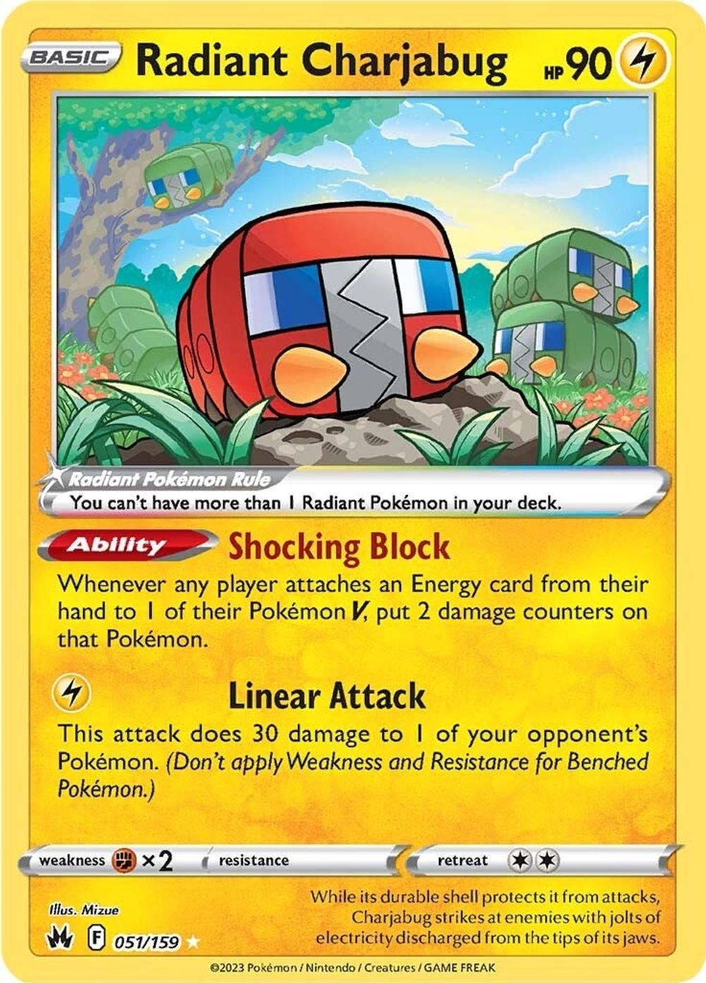 Radiant Charjabug — SWSH: Crown Zenith