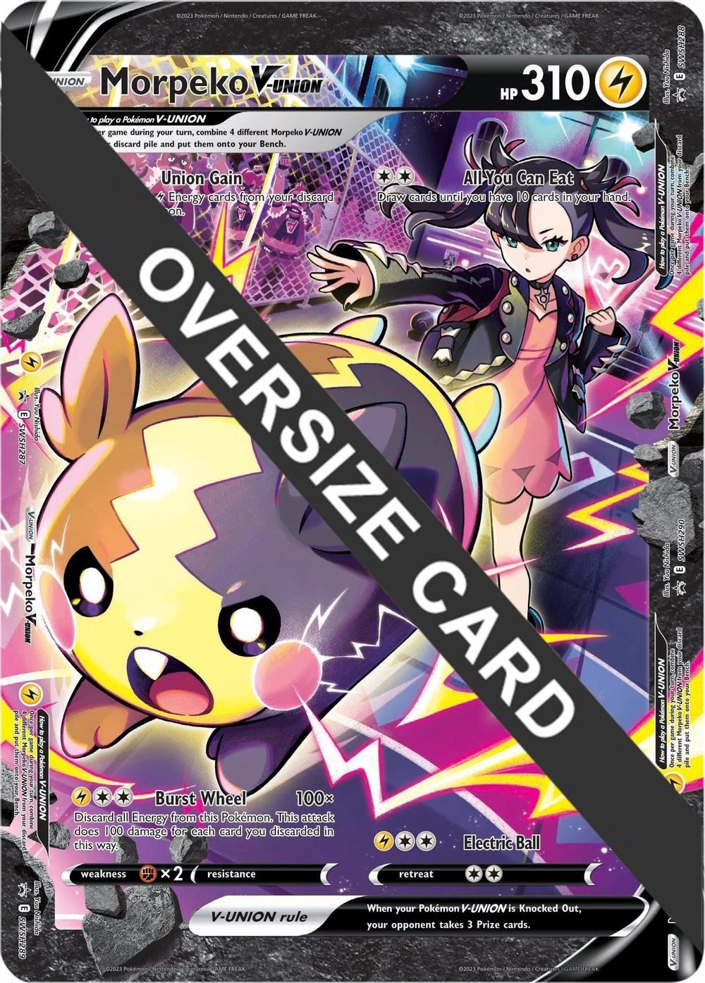 Morpeko V-Union (SWSH287-290) — Jumbo Cards