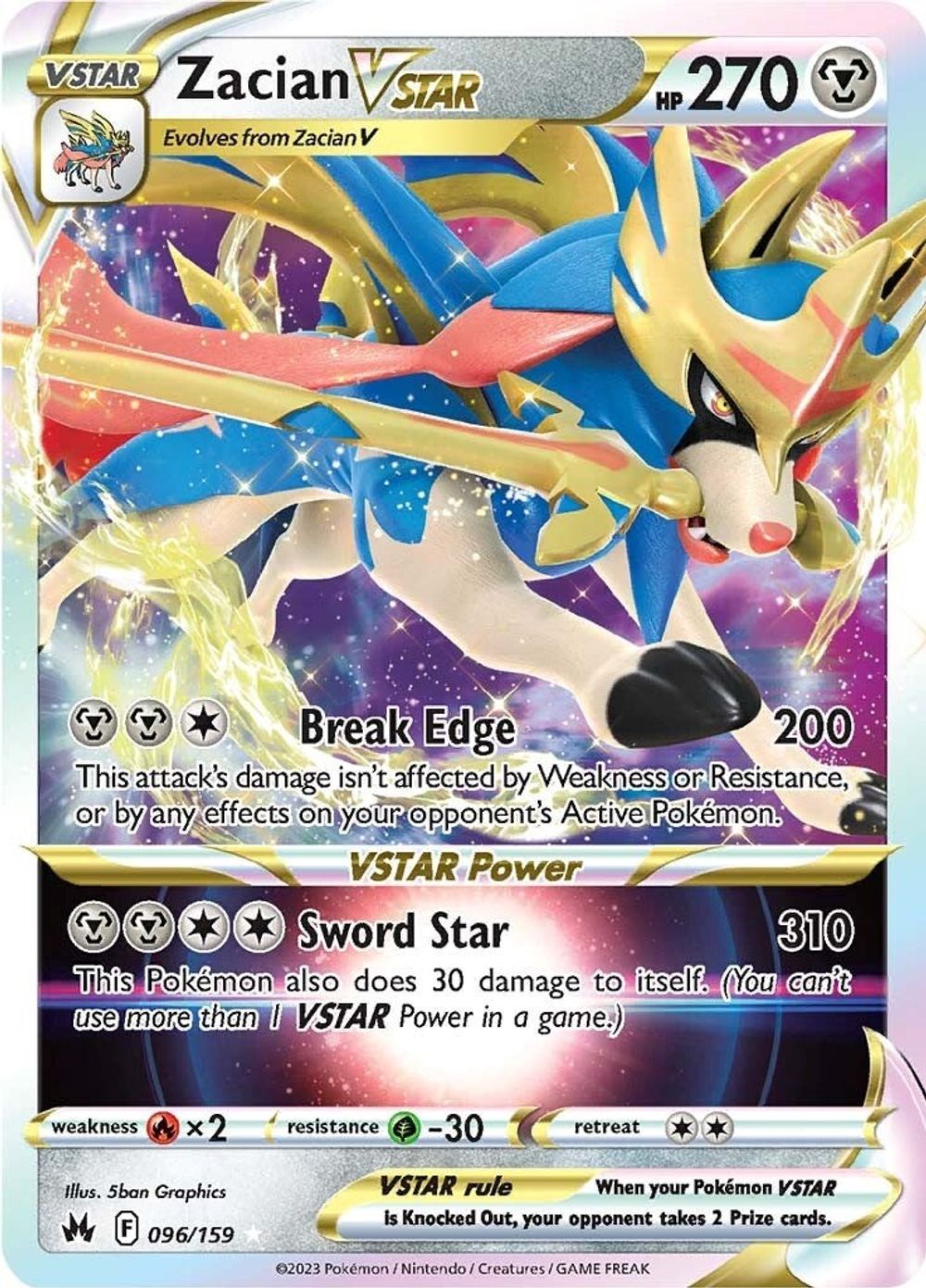Zacian VSTAR — SWSH: Crown Zenith