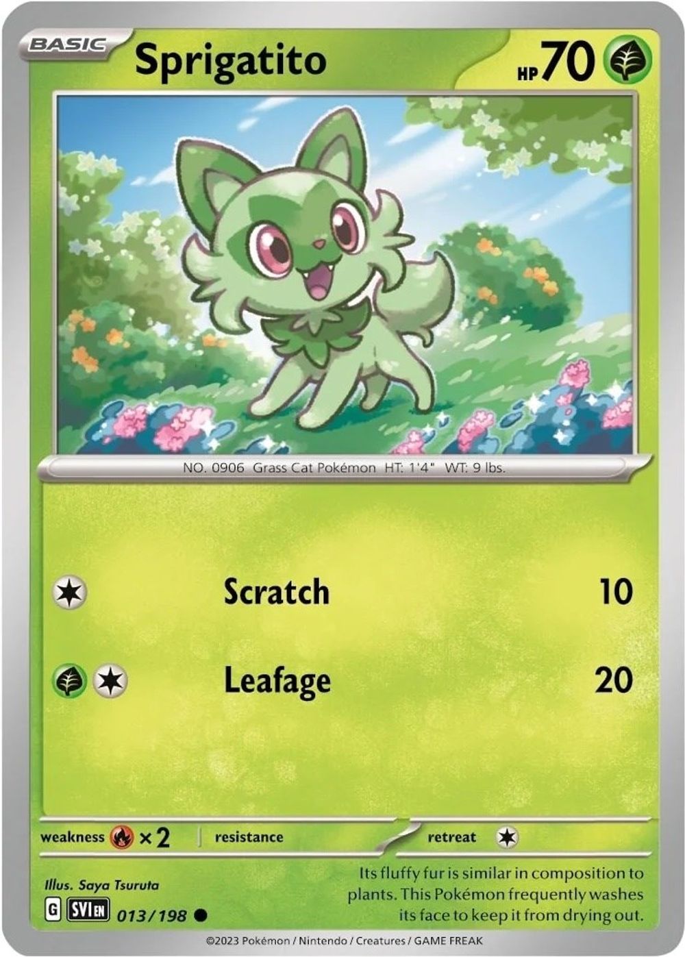 Sprigatito - 013/198 (Mirage Holo) — Miscellaneous Cards & Products