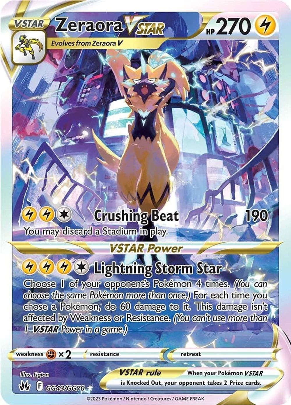Zeraora VSTAR — SWSH: Crown Zenith: Galarian Gallery