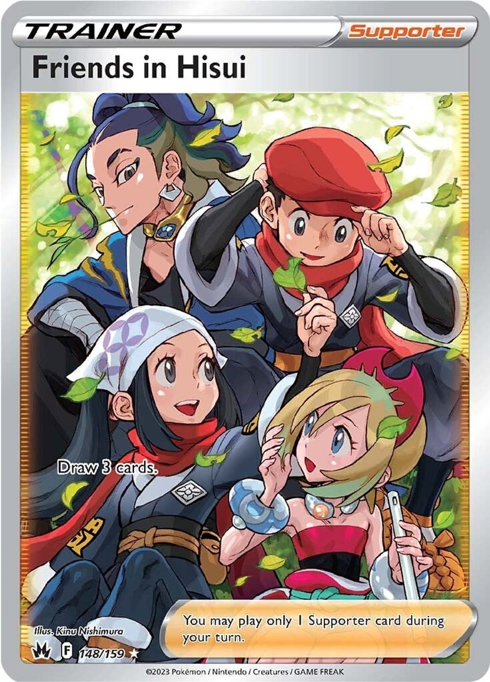 Friends in Hisui (Full Art) — SWSH: Crown Zenith