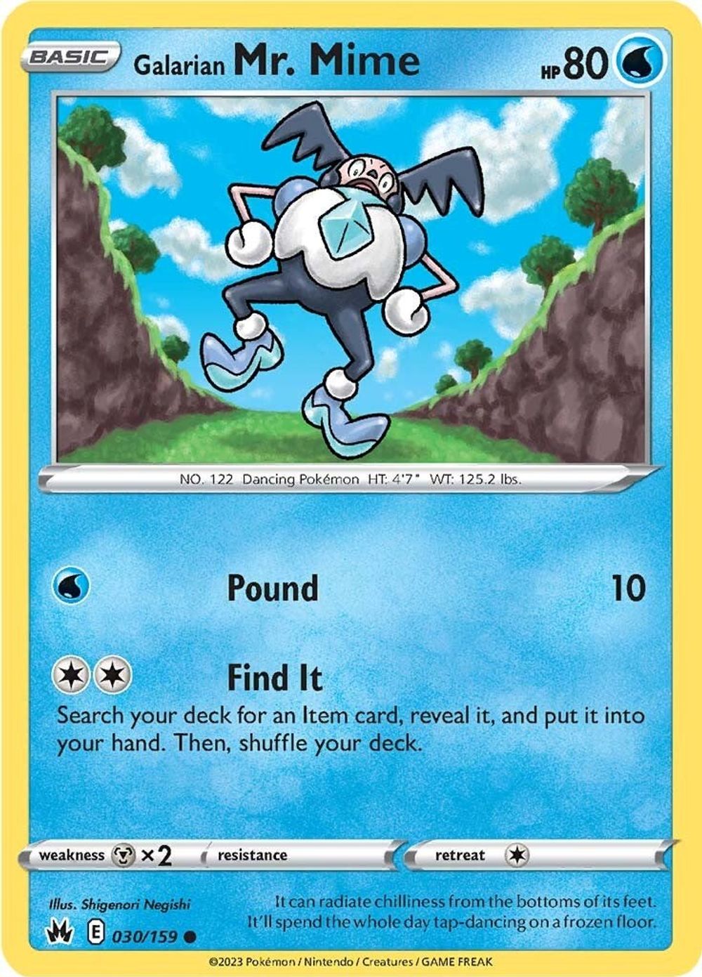 Galarian Mr. Mime — SWSH: Crown Zenith