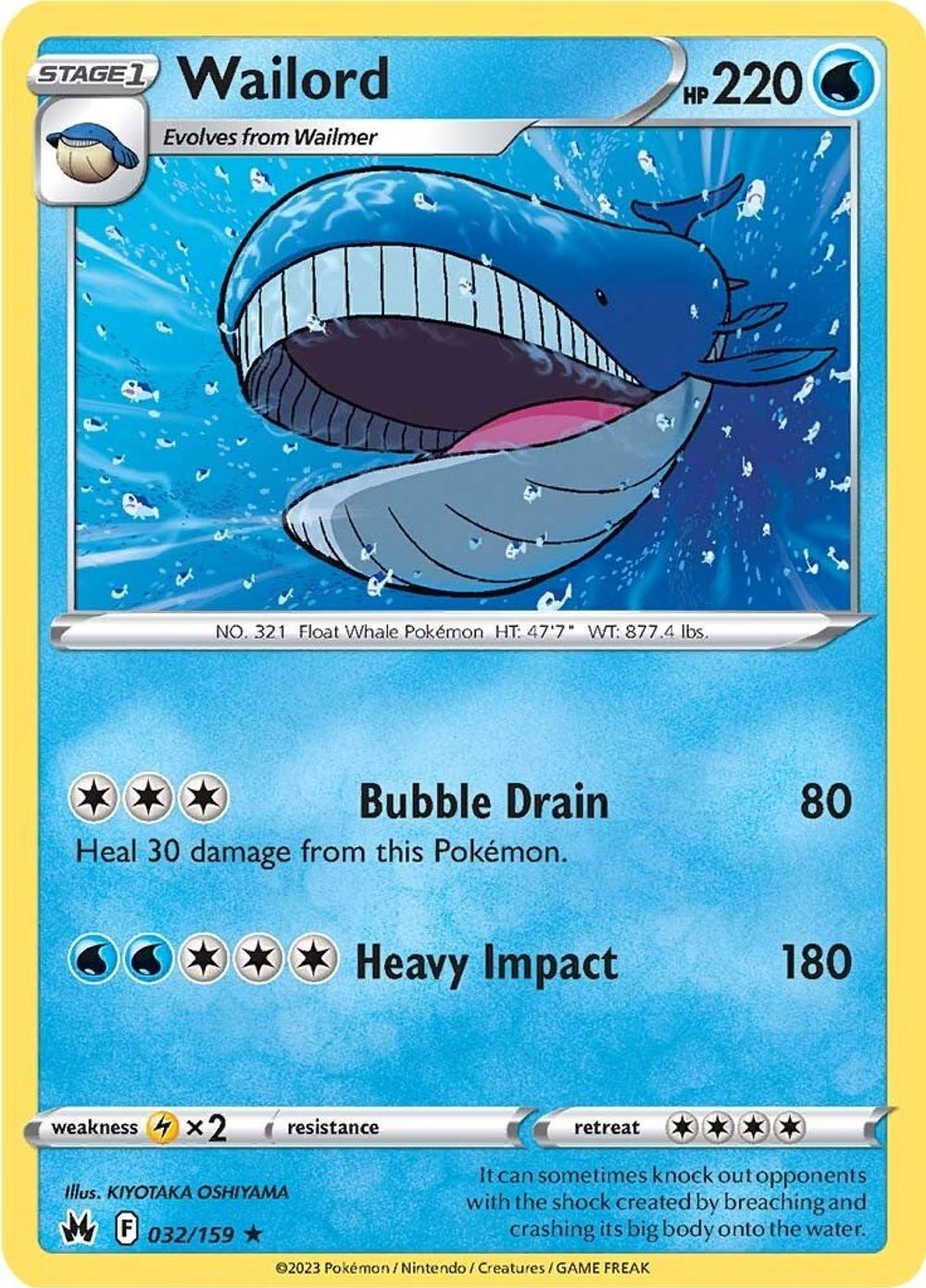 Wailord — SWSH: Crown Zenith