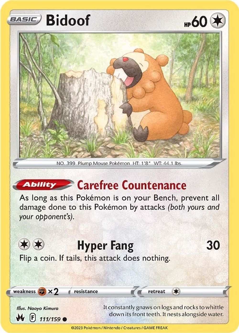 Bidoof — SWSH: Crown Zenith