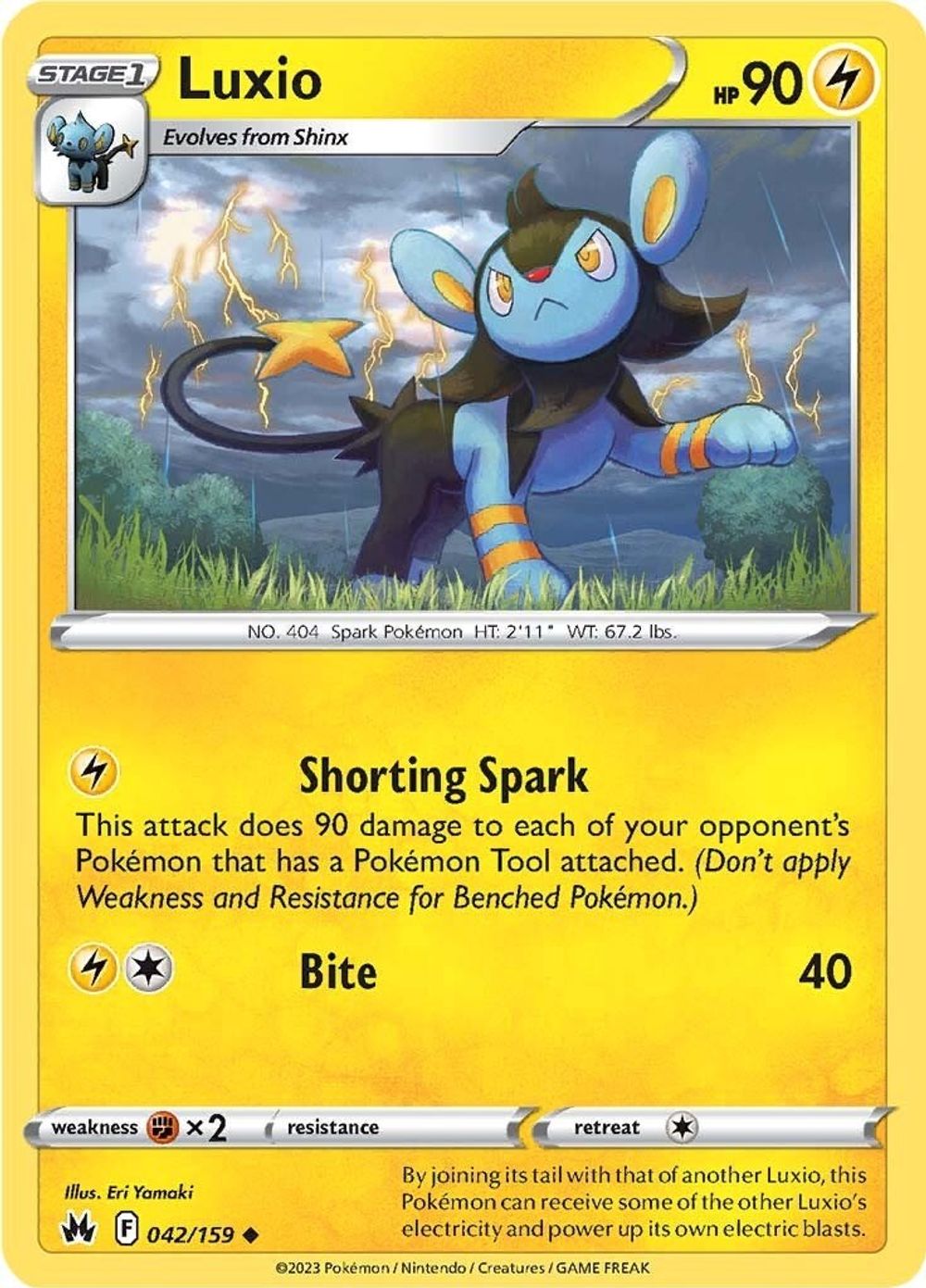 Luxio (42) — SWSH: Crown Zenith
