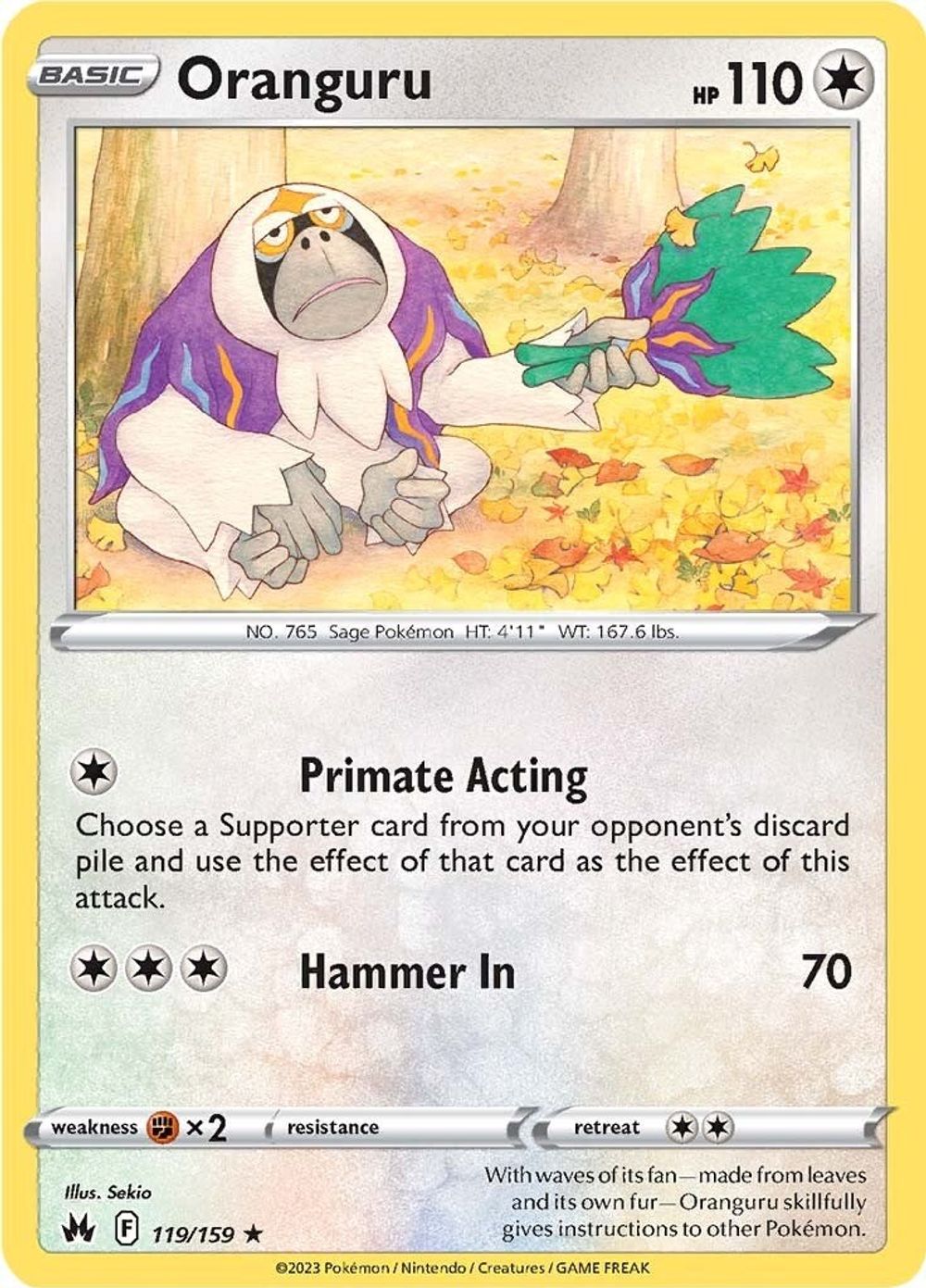 Oranguru — SWSH: Crown Zenith