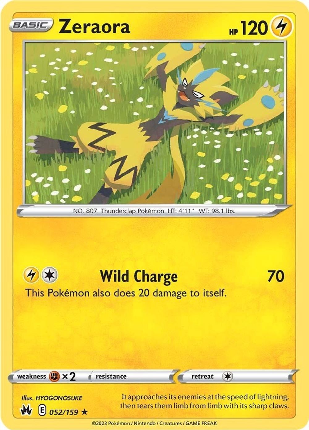 Zeraora — SWSH: Crown Zenith