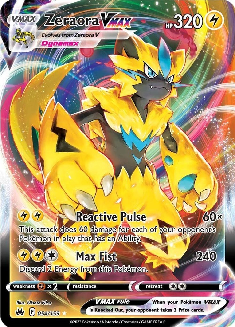 Zeraora VMAX — SWSH: Crown Zenith