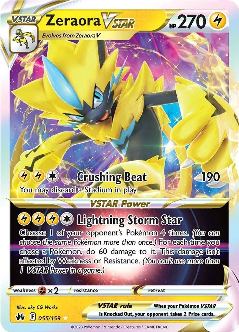 Zeraora VSTAR — SWSH: Crown Zenith