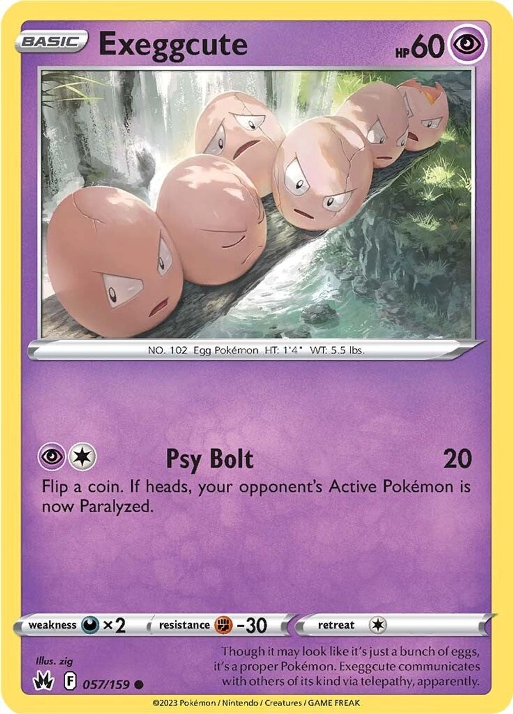 Exeggcute — SWSH: Crown Zenith