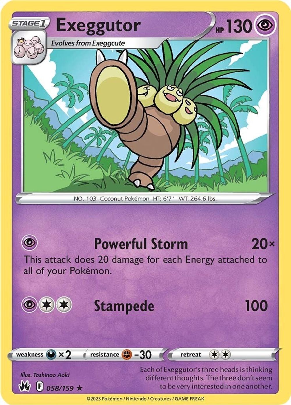 Exeggutor — SWSH: Crown Zenith