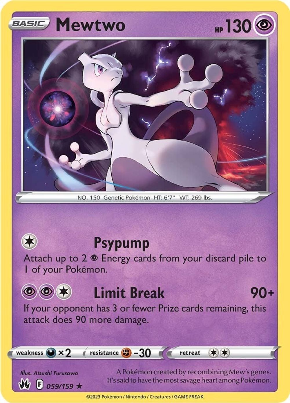 Mewtwo — SWSH: Crown Zenith