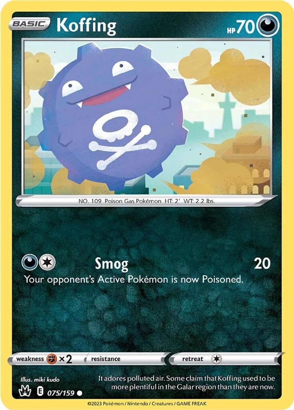 Koffing — SWSH: Crown Zenith