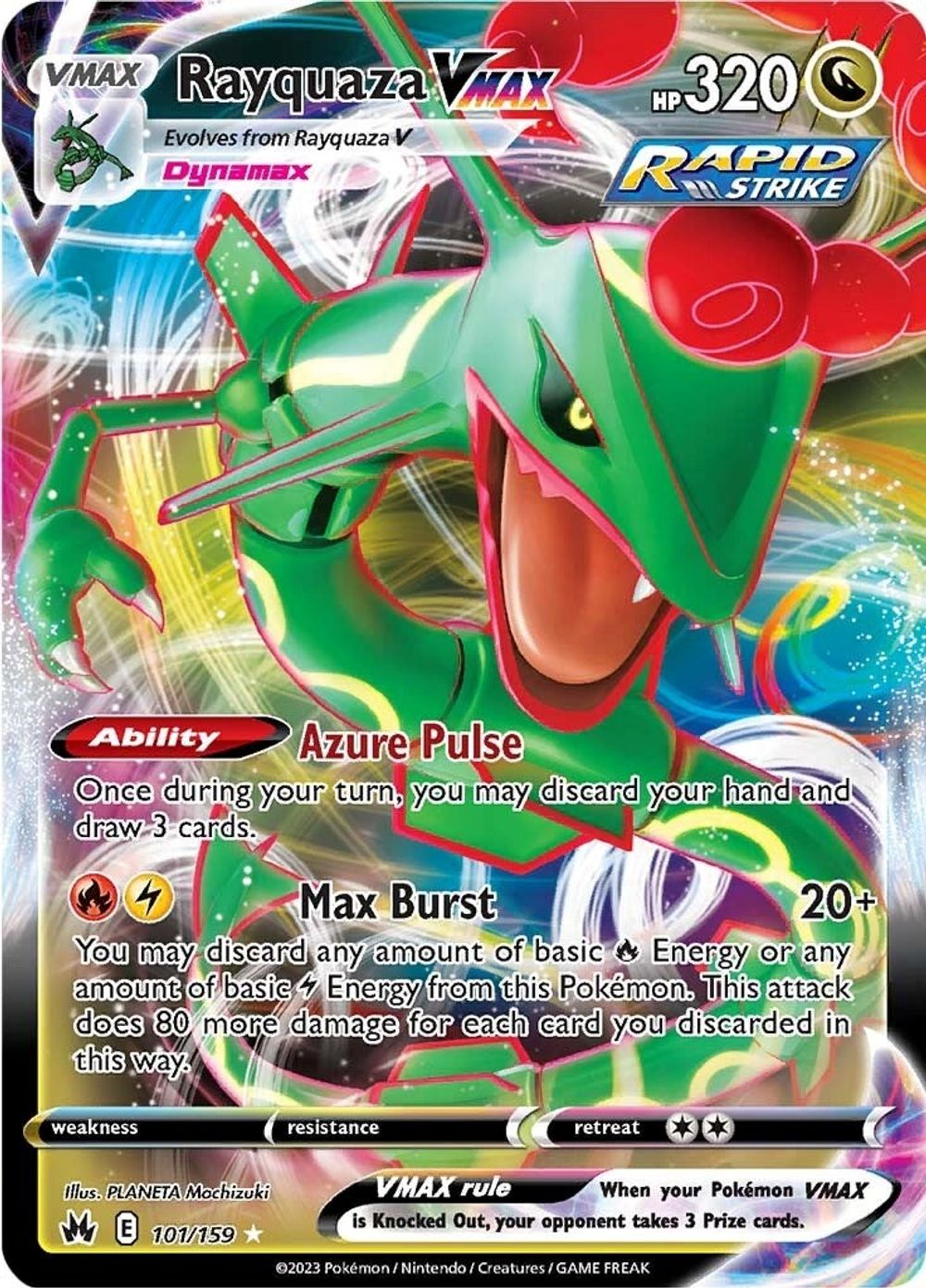 Rayquaza VMAX (101) — SWSH: Crown Zenith