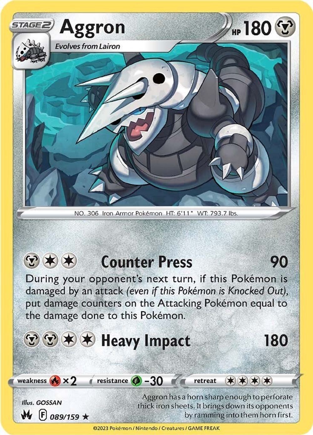 Aggron — SWSH: Crown Zenith