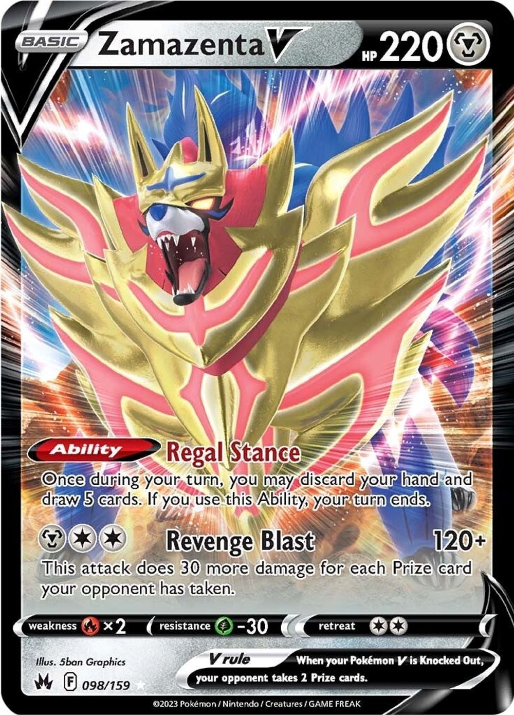Zamazenta V — SWSH: Crown Zenith