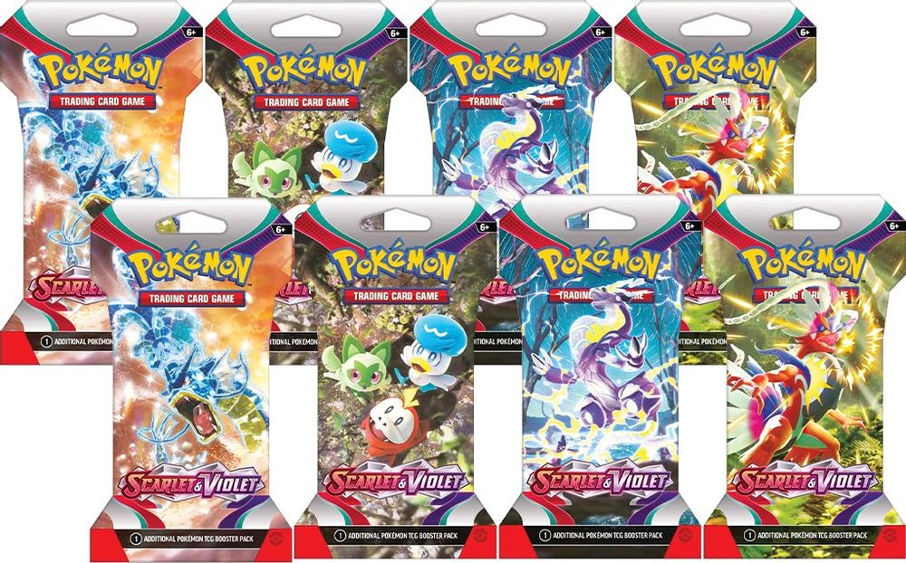 Scarlet & Violet Sleeved Booster Pack Bundle [Set of 8] — SV01: Scarlet & Violet Base Set