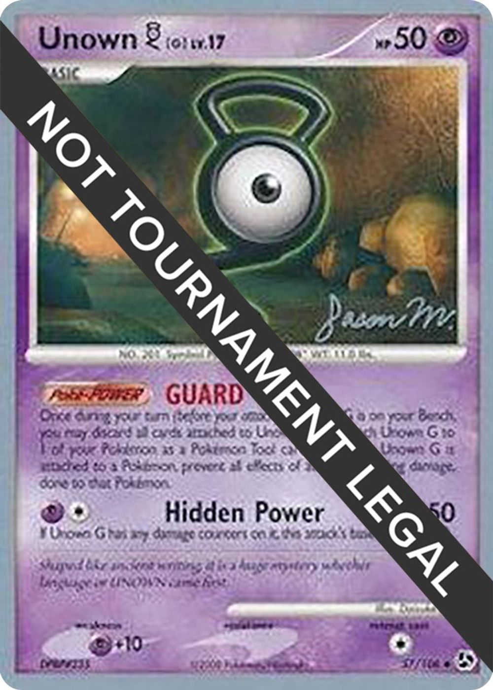 Unown [G] - 2009 (Jason Martinez) — World Championship Decks