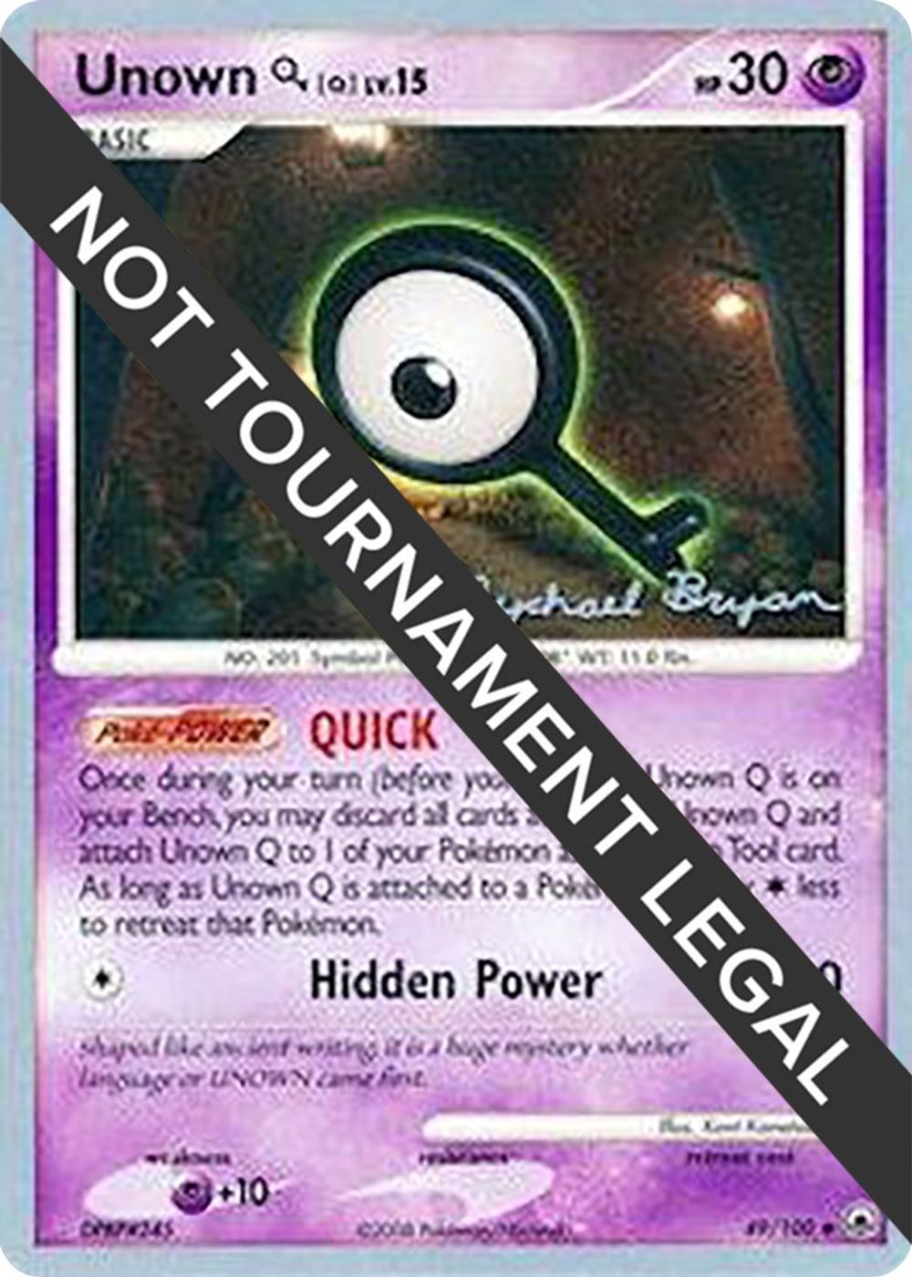 Unown [Q] - 2010 (Mychael Bryan) — World Championship Decks