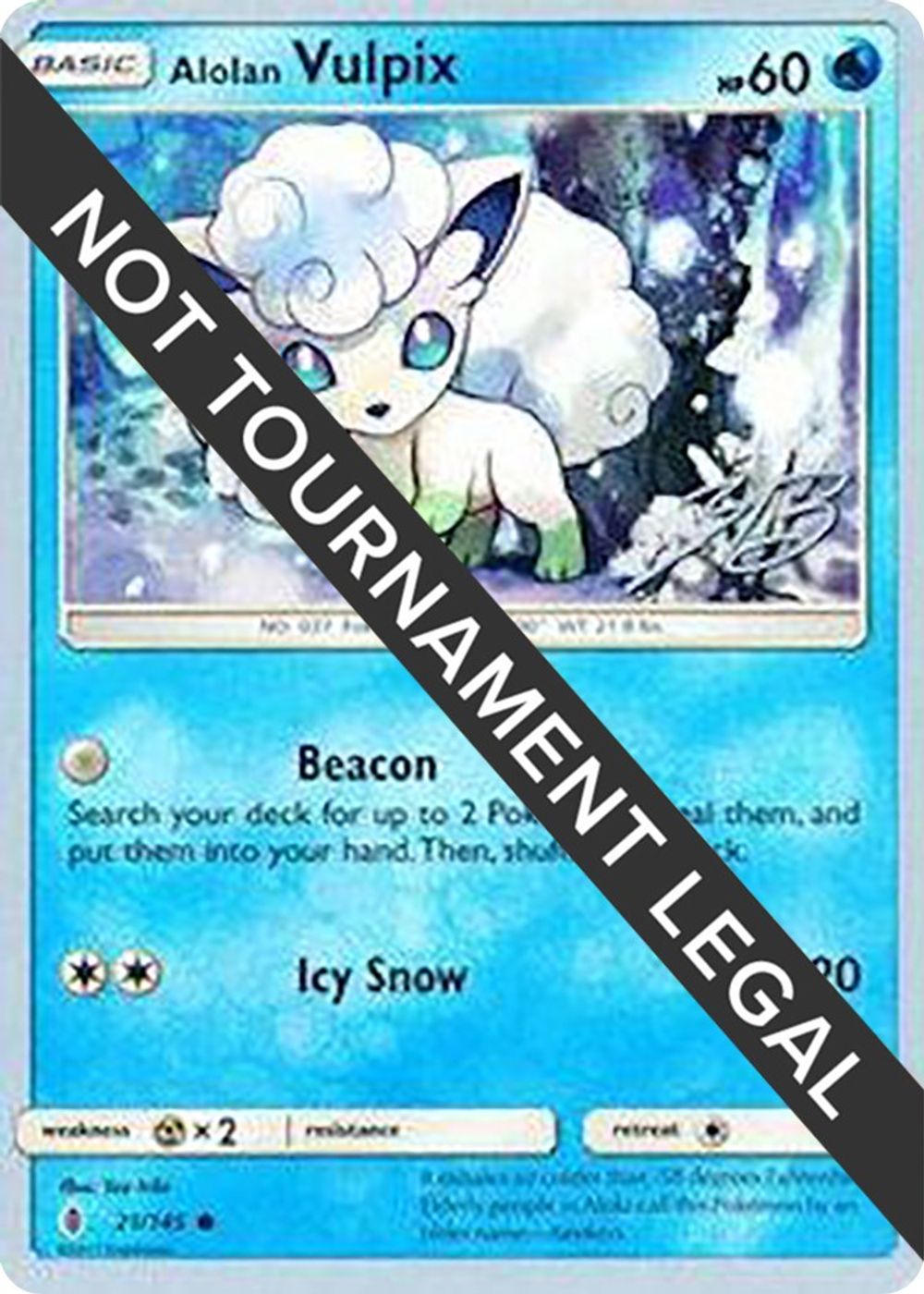 Alolan Vulpix - 2017 (Zachary Bokhari) — World Championship Decks