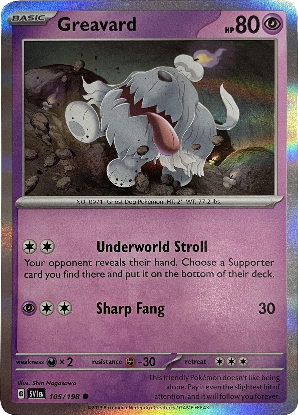 Greavard - 105/198 (Mirage Holo) — Miscellaneous Cards & Products