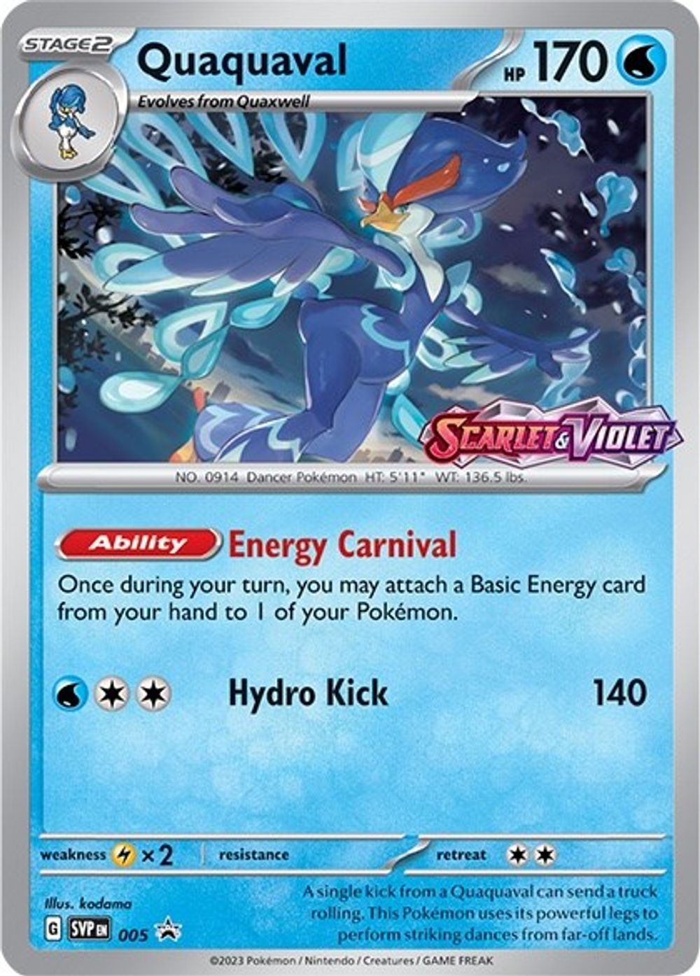 Quaquaval - 005 (Prerelease) — SV: Scarlet & Violet Promo Cards