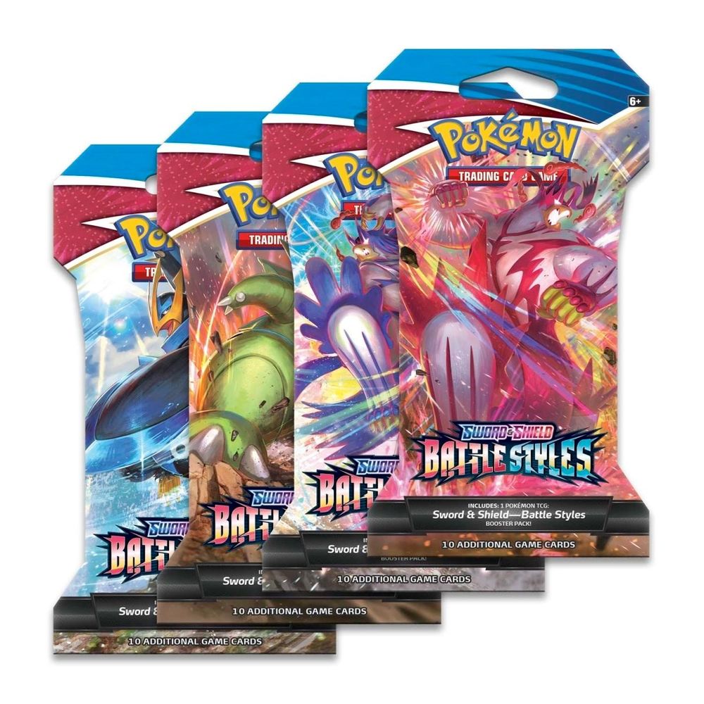 Battle Styles Sleeved Booster Pack Art Bundle [Set of 4] — SWSH05: Battle Styles