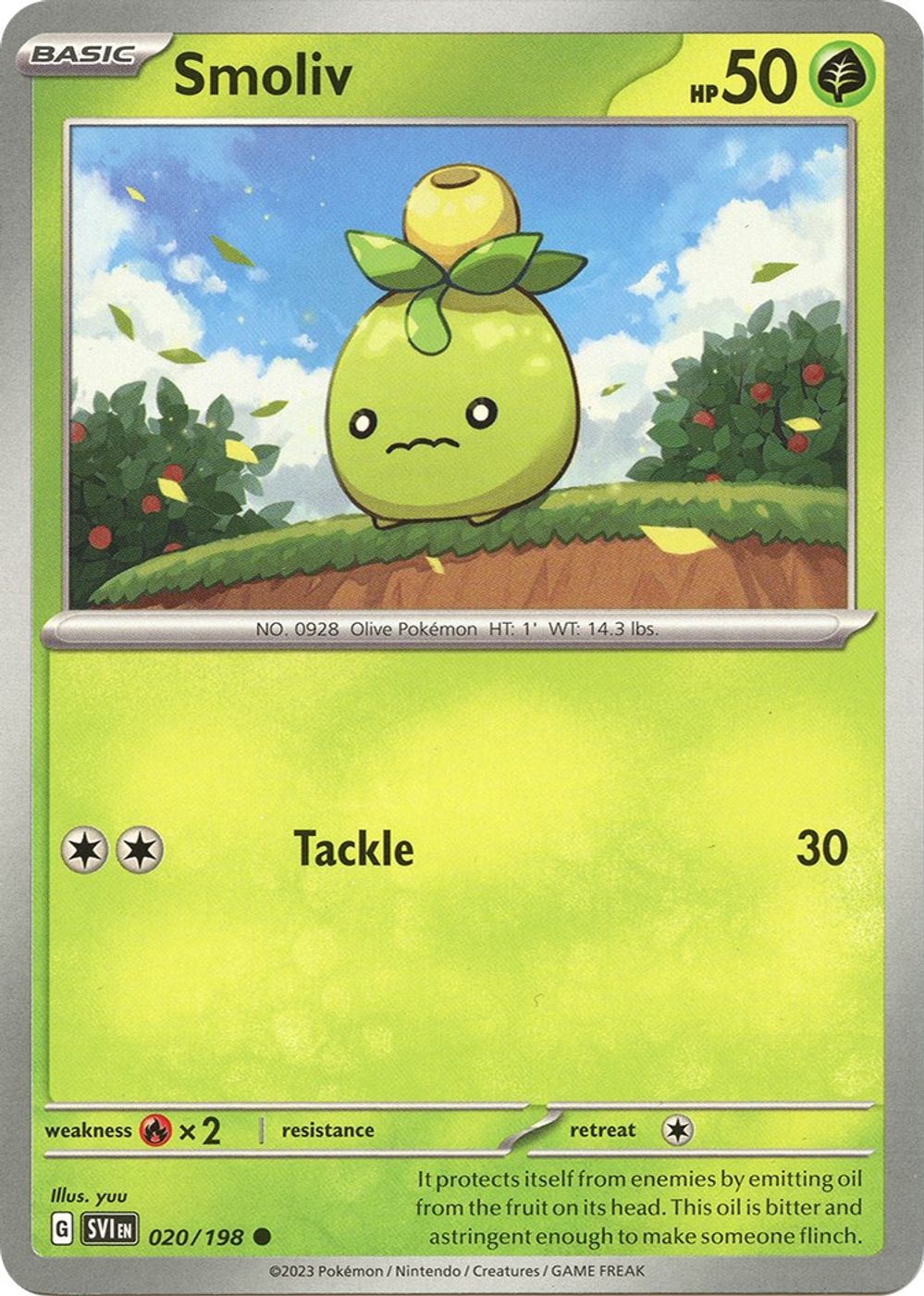 Smoliv - 020/198 — SV01: Scarlet & Violet Base Set
