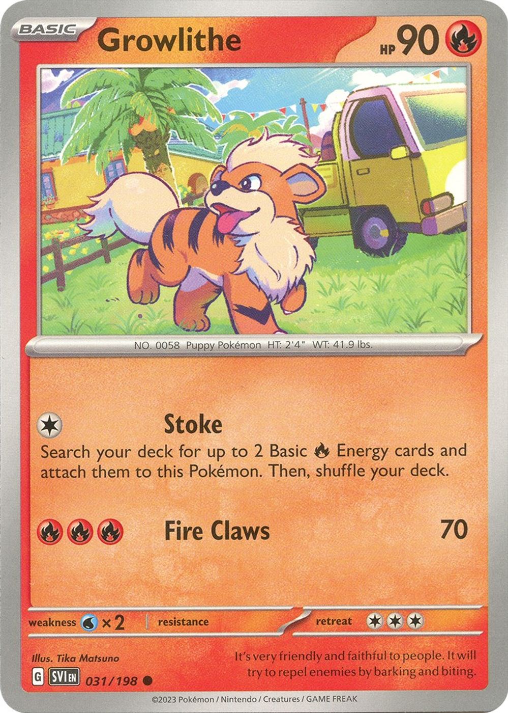 Growlithe - 031/198 — SV01: Scarlet & Violet Base Set