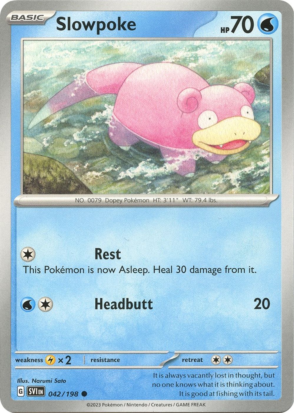 Slowpoke - 042/198 — SV01: Scarlet & Violet Base Set