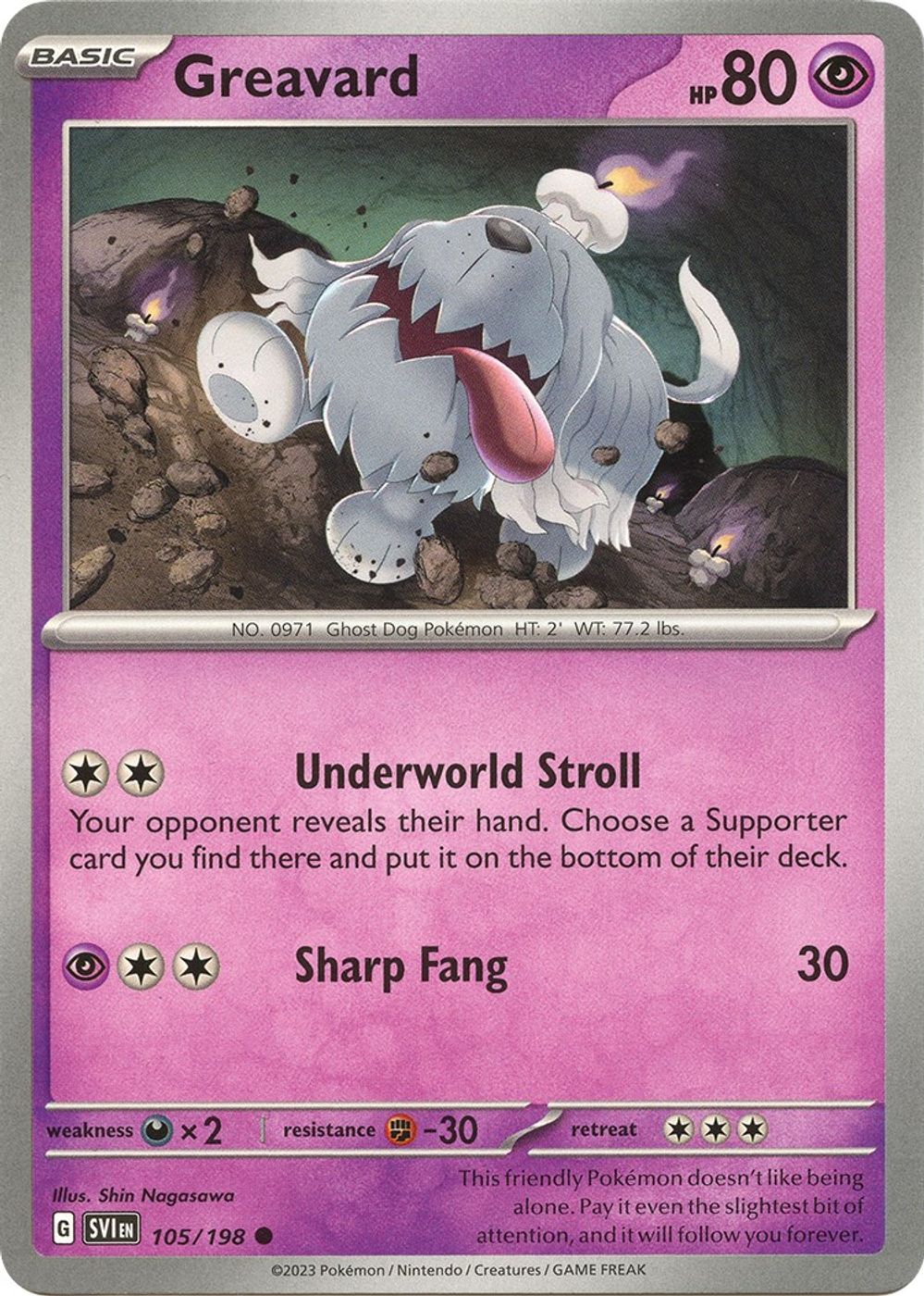 Greavard - 105/198 — SV01: Scarlet & Violet Base Set