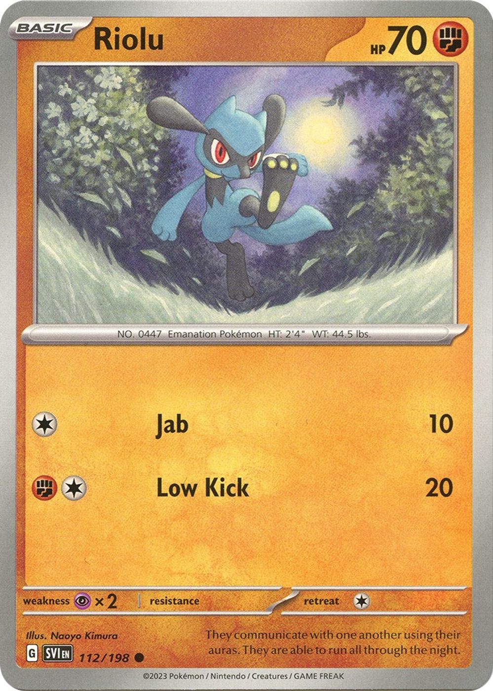 Riolu - 112/198 — SV01: Scarlet & Violet Base Set