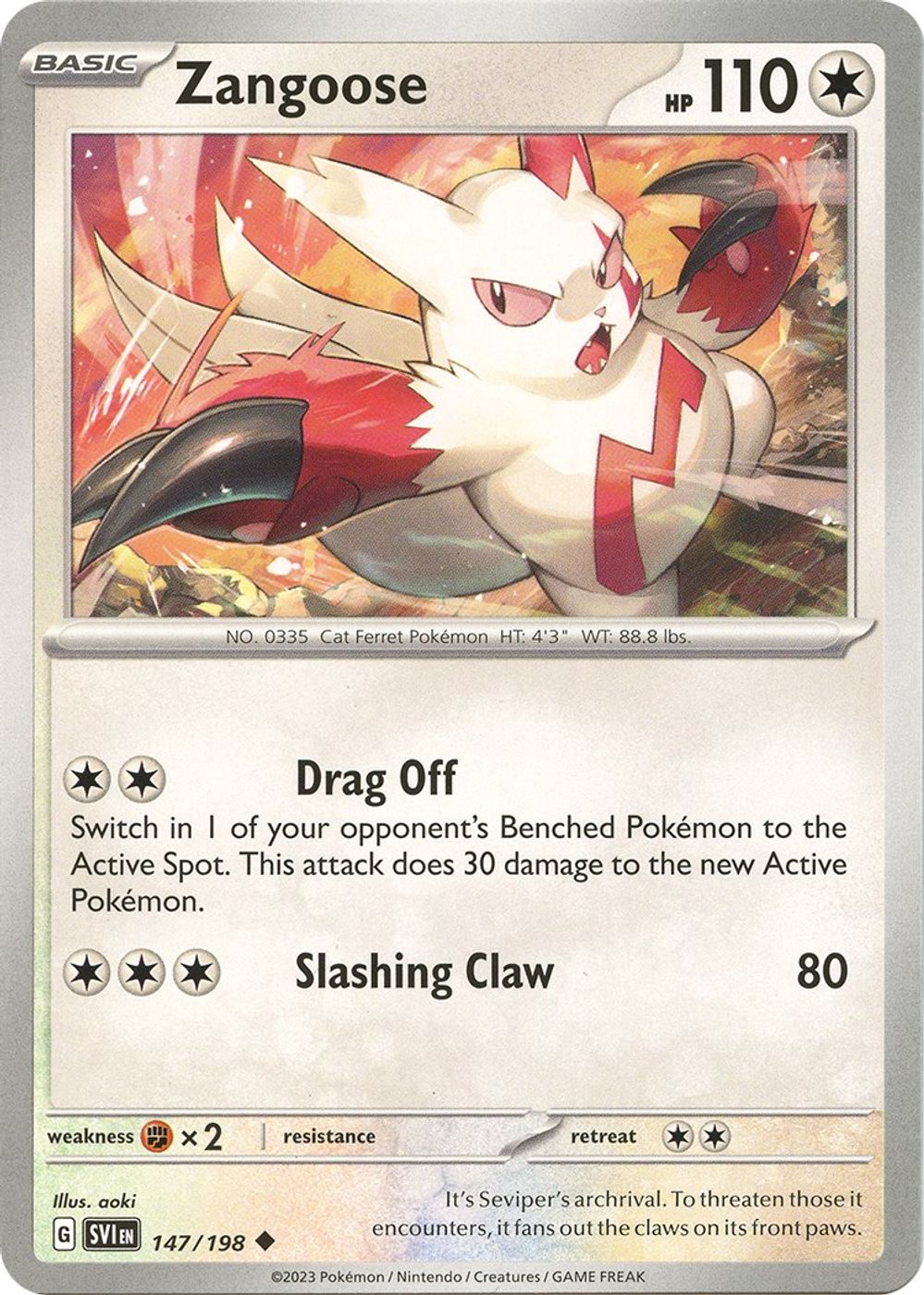 Zangoose - 147/198 — SV01: Scarlet & Violet Base Set